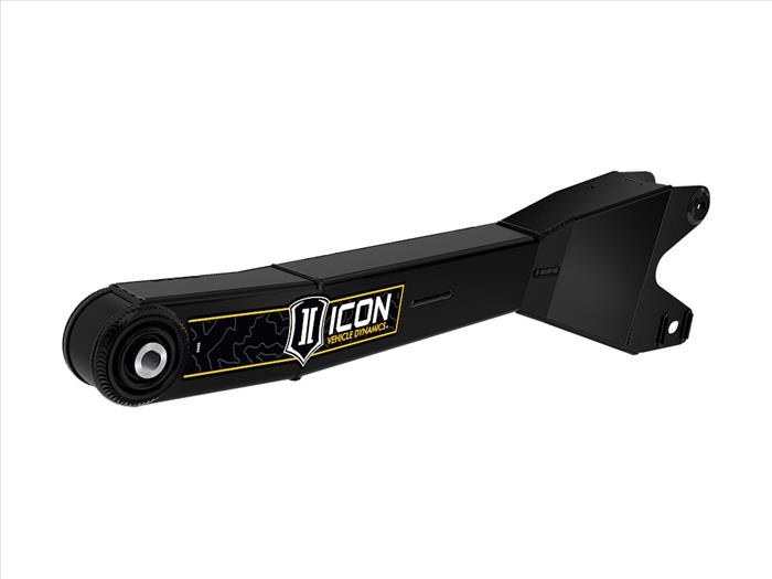 ICON Vehicle Dynamics Radius Arm, 0 to 3 Inch Lift, Adjustable Camber, Powder Coated, Black, Set of 2 – 64042