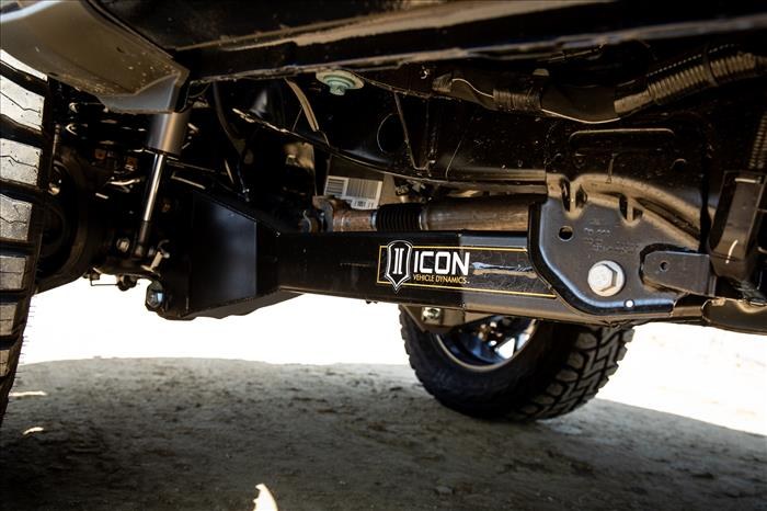 ICON Vehicle Dynamics Radius Arm, 0 to 3 Inch Lift, Adjustable Camber, Powder Coated, Black, Set of 2 – 64042