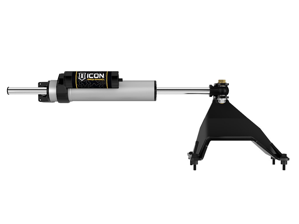 ICON Vehicle Dynamics Steering Stabilizer, 2.5 Series, Single, Aluminum, With Brackets – 65052