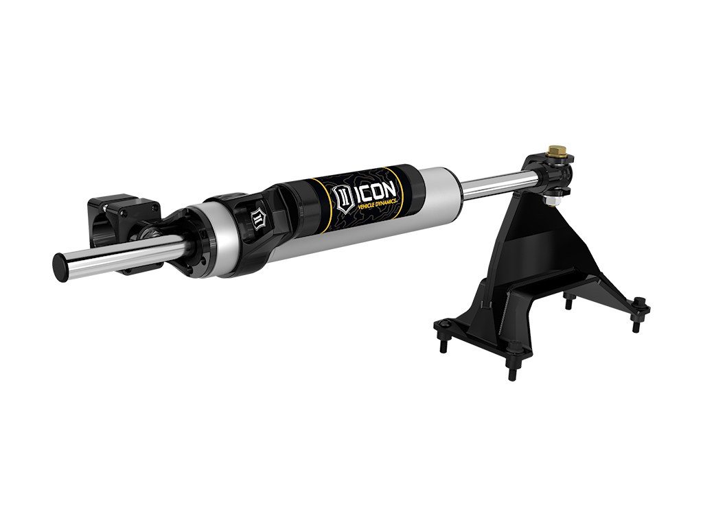 ICON Vehicle Dynamics Steering Stabilizer, 2.5 Series, Single, Aluminum, With Brackets – 65052