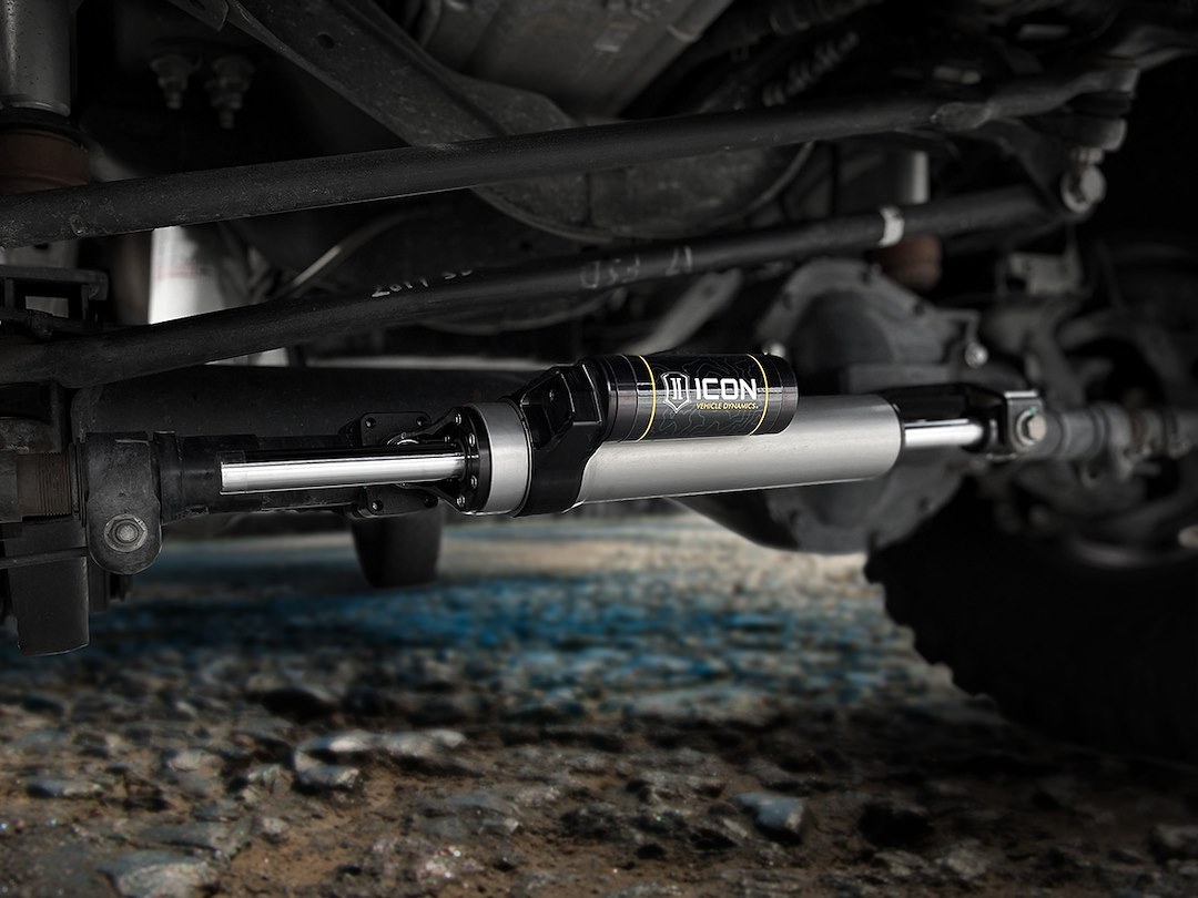 ICON Vehicle Dynamics Steering Stabilizer, 2.5 Series, Single, Aluminum, With Brackets – 65052