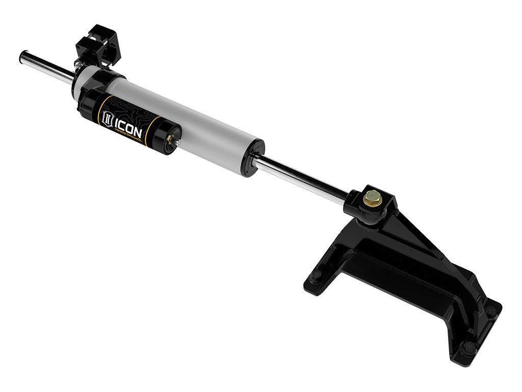 ICON Vehicle Dynamics Steering Stabilizer, 2.5 Series, Single, Aluminum, With Brackets – 65053