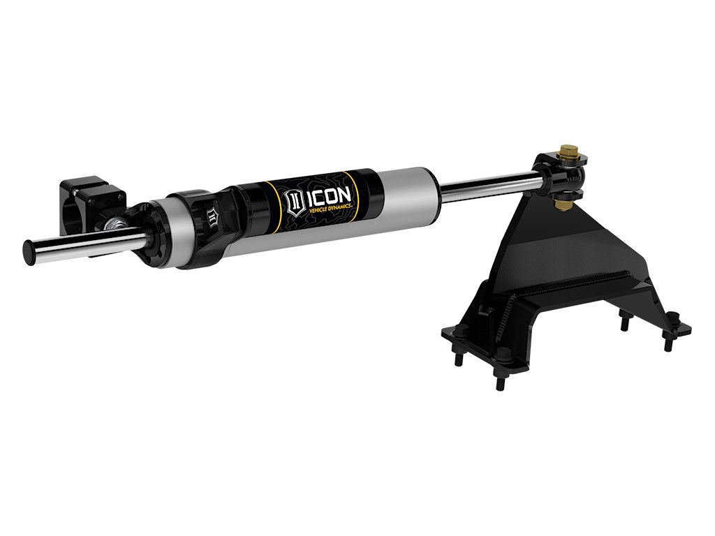 ICON Vehicle Dynamics Steering Stabilizer, 2.5 Series, Single, Aluminum, With Brackets – 65053