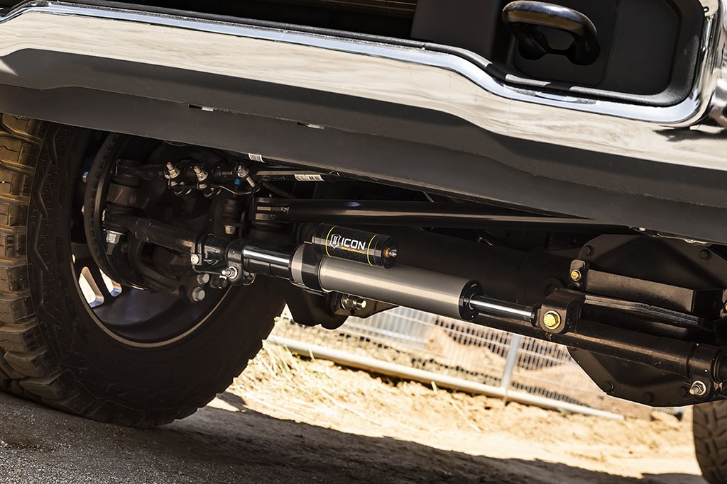 ICON Vehicle Dynamics Steering Stabilizer, 2.5 Series, Single, Aluminum, With Brackets – 65053