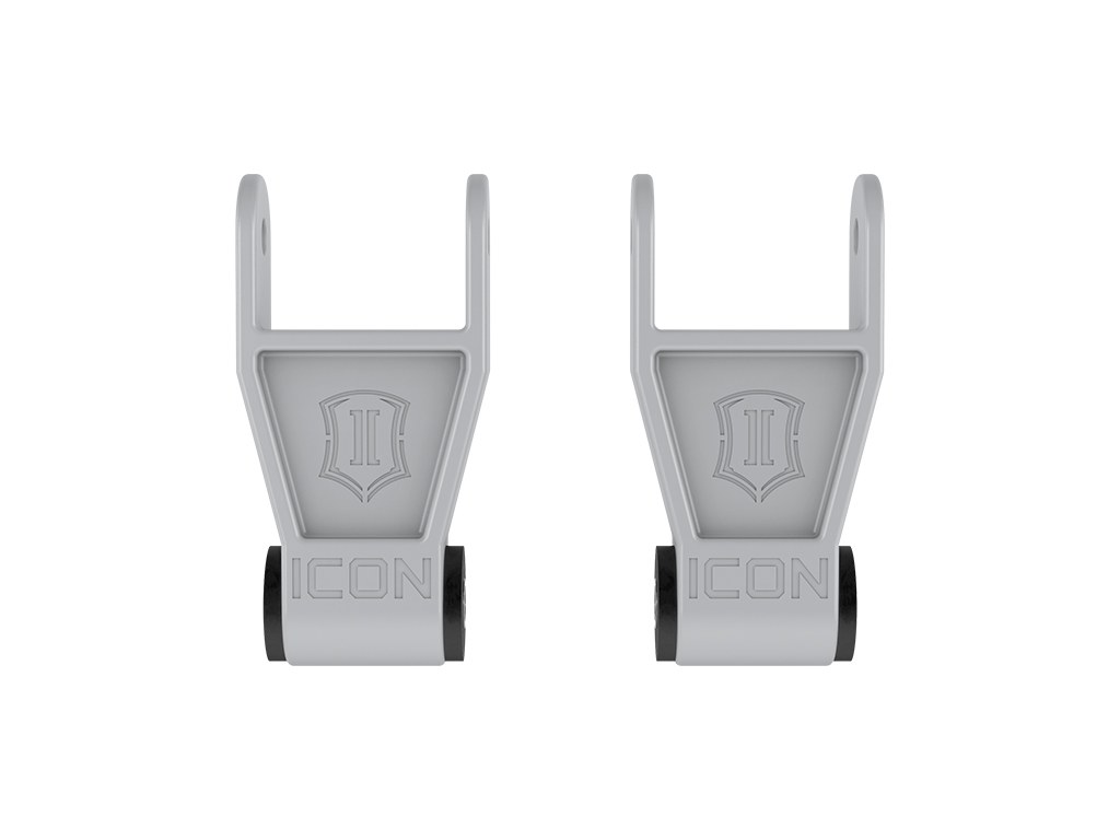 ICON Vehicle Dynamics Leaf Spring Shackle, 1 Inch Drop, Non Greaseable, Set of 2 – 91001