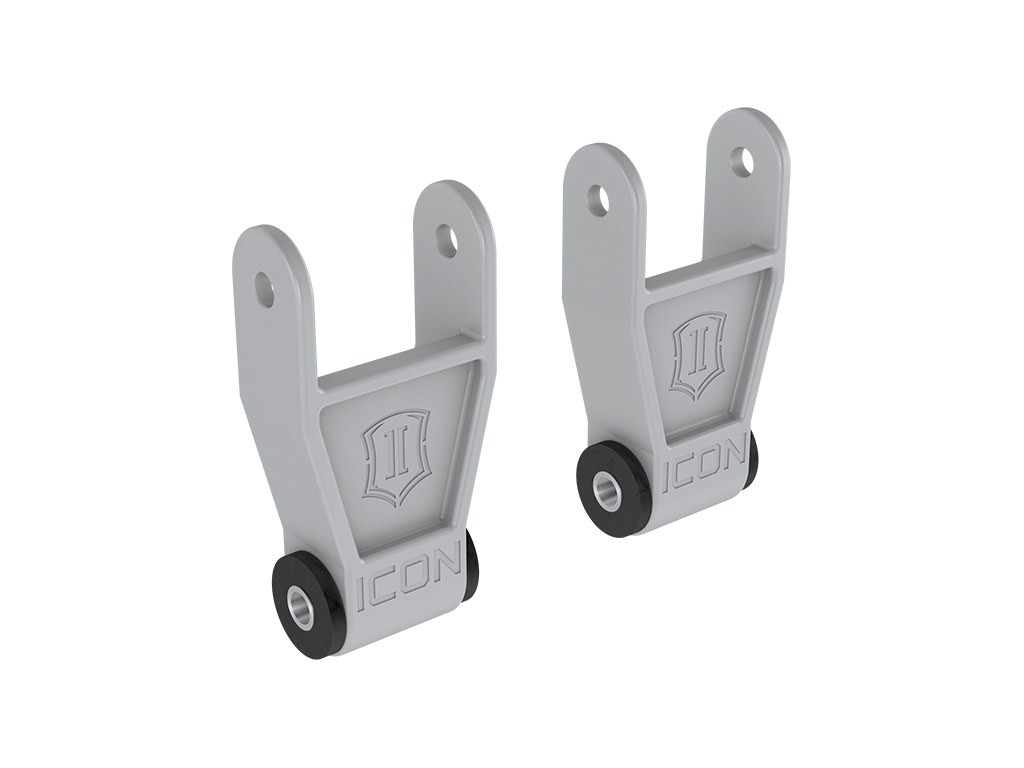 ICON Vehicle Dynamics Leaf Spring Shackle, 1 Inch Drop, Non Greaseable, Set of 2 – 91001
