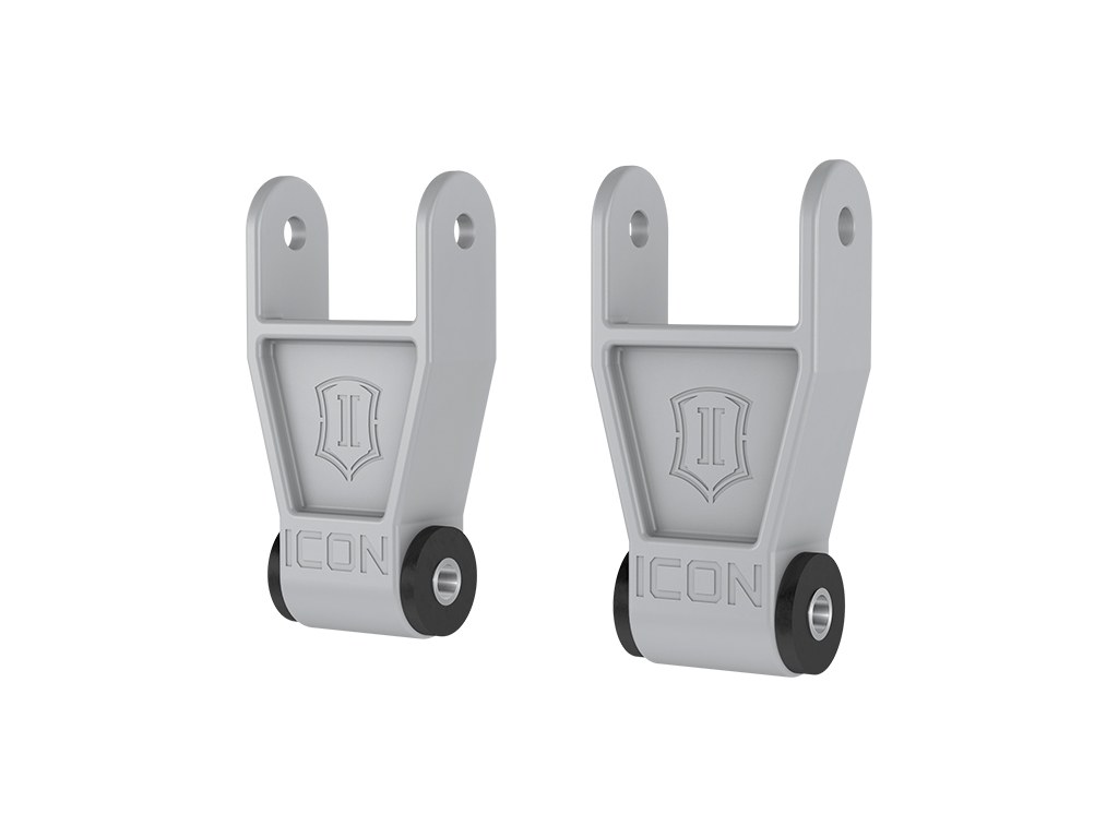 ICON Vehicle Dynamics Leaf Spring Shackle, 1 Inch Drop, Non Greaseable, Set of 2 – 91001