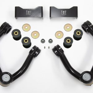 ICON Vehicle Dynamics Control Arm, Delta Joint, Tubular, Non Adjustable, Black, Steel, Greaseable, Set of 2 – 98510DJ