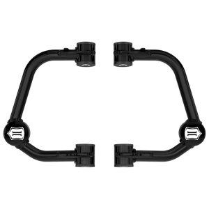 ICON Vehicle Dynamics Control Arm, Delta Joint, Tubular, Non Adjustable, Black, Steel, Greaseable, Set of 2 – 98522DJ