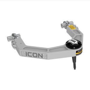 ICON Vehicle Dynamics Control Arm, Delta Joint, Boxed, Adjustable, Silver, Aluminum, Greaseable, Set of 2 – 98523DJ