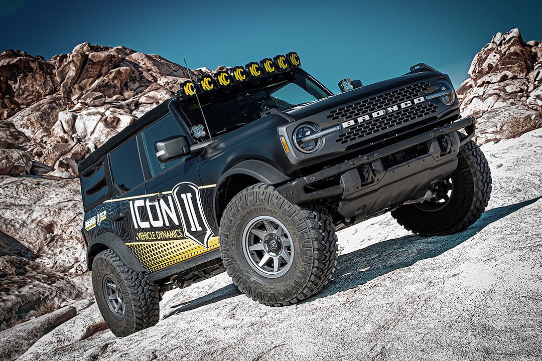 ICON Vehicle Dynamics Lift Kit Suspension, Stage 3, 3 to 4 Inch Front Lift, 2 to 3 Inch Rear Lift – K40003TX