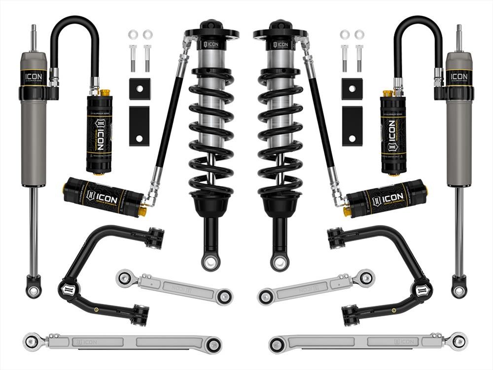 ICON Vehicle Dynamics Leveling Kit Suspension, Stage 10, 2 to 3-1/2 Inch Lift, Remote Reservoir Coil Over Shock Absorber – K53200T