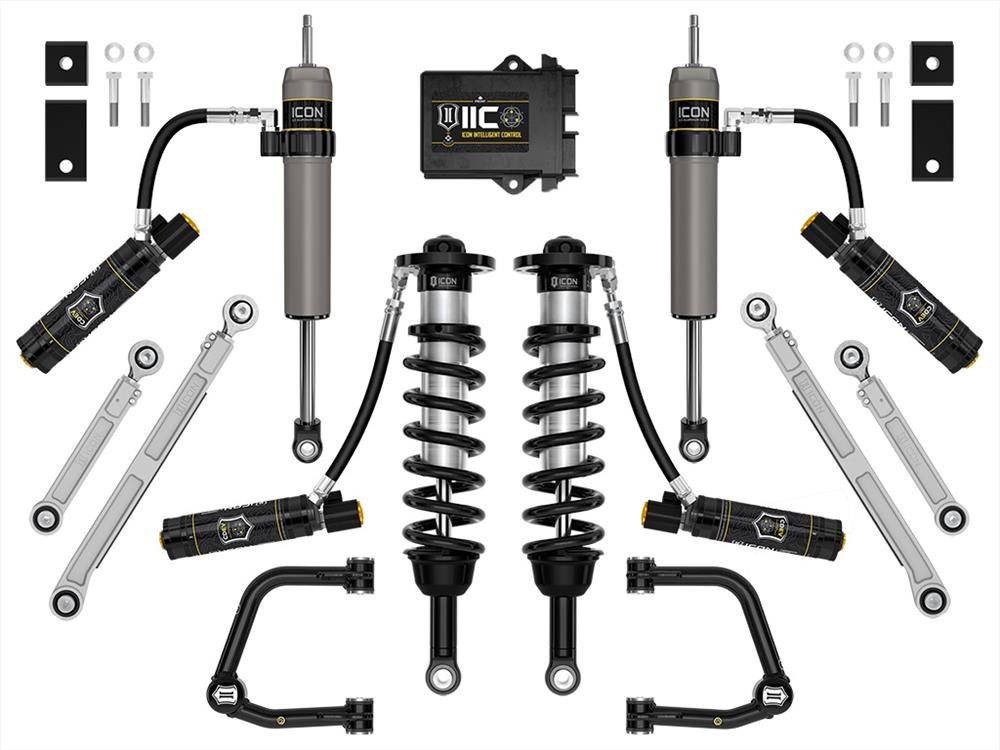 ICON Vehicle Dynamics Leveling Kit Suspension, Stage 13, 2 to 3-1/2 Inch Lift, Remote Reservoir Coil Over Shock Absorber – K53203T