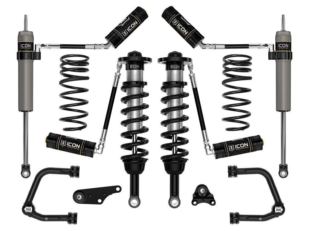 ICON Vehicle Dynamics Lift Kit Suspension, Stage 4, 1-1/4 to 3 Inch Front Lift, 1/2 Inch Rear Lift – K53294TS