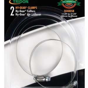 Ideal Divisn Hose Clamp, Hygear ® 50 Series, 2-1/2 Inch to 3-1/2 Inch Clamping Range, Worm Gear Style, Stainless Steel, Set of 2 – 5048058