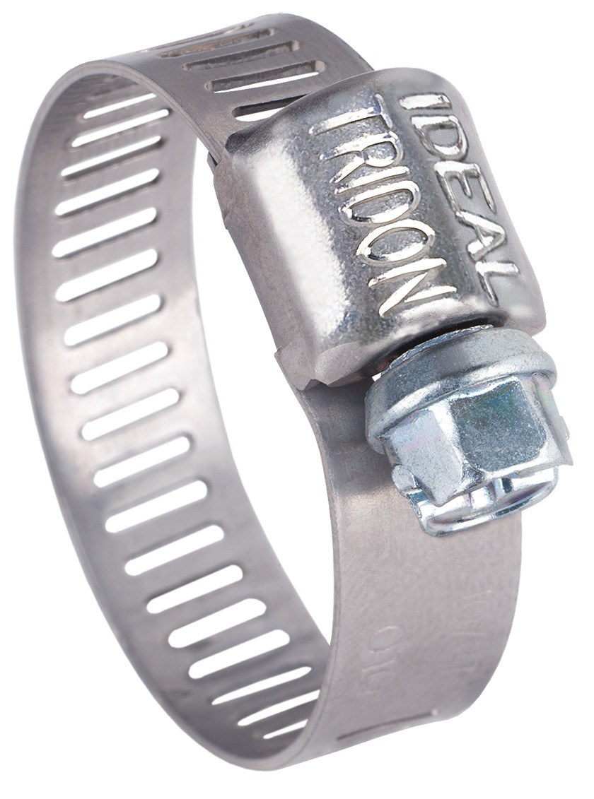 Ideal Divisn Hose Clamp, Microgear ® 52 Series, 5/16 Inch to 7/8 Inch Clamping Range, Worm Gear Style, 300 Stainless Steel, Single – 5203051