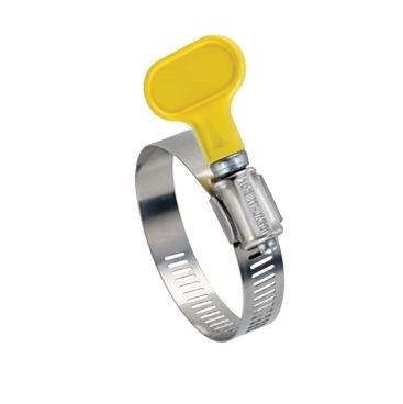 Ideal Divisn Hose Clamp, Turn-Key ®, 2-1/2 Inch to 3-1/2 Inch Clamping Range, Worm Gear Style, Stainless Steel, Set of 2 – 5Y04858