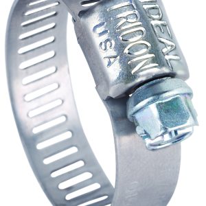 Ideal Divisn Hose Clamp, Microgear ® 62P Series, 1/4 Inch to 5/8 Inch Clamping Range, Worm Gear Style, Stainless Steel, Single – 6204051