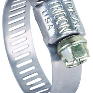 Ideal Divisn Hose Clamp, Microgear ® 62M Series, 5/16 Inch to 7/8 Inch Clamping Range, Worm Gear Style, Stainless Steel, Single – 6260651