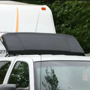 ICON Vehicle Dynamics Air Deflector, Aeroshield, 48 Inch Width X 22 Inch Height, Black, Includes Mounting Hooks #2/ #6/ #8/ #9 – 01216