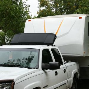 ICON Vehicle Dynamics Air Deflector, Aeroshield, 48 Inch Width X 22 Inch Height, Black, Includes Mounting Hooks #2/ #6/ #8/ #9 – 01216