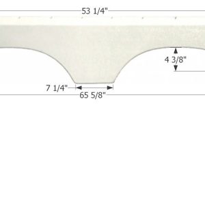 ICON Vehicle Dynamics Fender Skirt, Tandem Axle – 01424