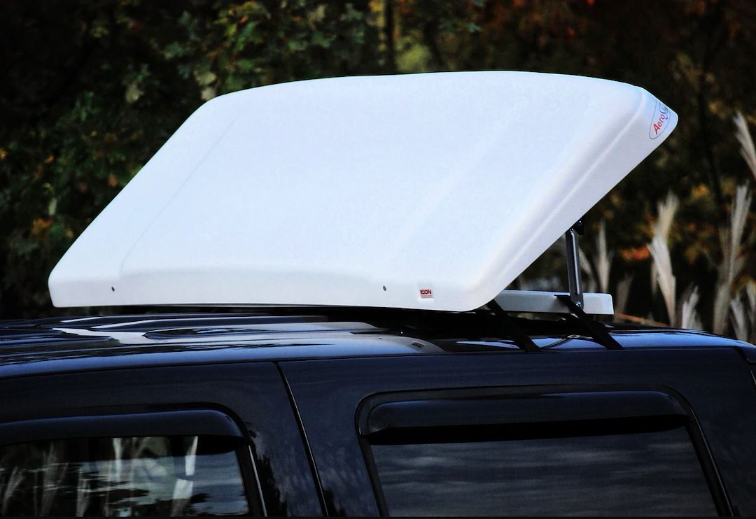 ICON Vehicle Dynamics Air Deflector, Aeroshield, 48 Inch Width X 22 Inch Height, White, Includes Mounting Hooks #2/ #6/ #8/ #9 – 01546