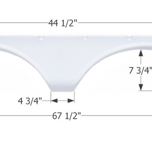 ICON Vehicle Dynamics Fender Skirt, Tandem Axle, Fits Various Heartland and Discover Canada Brands Including Heartland/ Maxum Wild – 01614