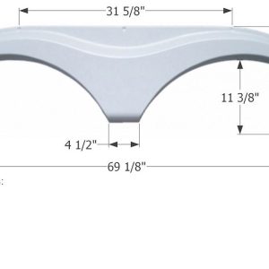 ICON Vehicle Dynamics Fender Skirt, Tandem Axle – 01615