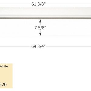 ICON Vehicle Dynamics Fender Skirt, Tandem Axle, Fits Various Thor Brands Including Citation, 69-3/4 Inch Length X 12-3/4 Inch Height – 01620