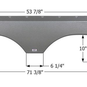 ICON Vehicle Dynamics Fender Skirt, Tandem Axle – 01625