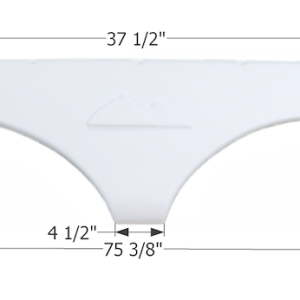 ICON Vehicle Dynamics Fender Skirt, Tandem Axle, Fits Various Keystone Brands Including Montana, 75-3/8 Inch Length X 11-1/4 Inch Height – 01626