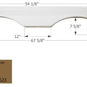 ICON Vehicle Dynamics Fender Skirt, Tandem Axle – 01630