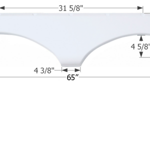 ICON Vehicle Dynamics Fender Skirt, Tandem Axle, Vehicle Fitment: Various Pilgrim Cirrus/ Legends/ Open Road Models – 01671