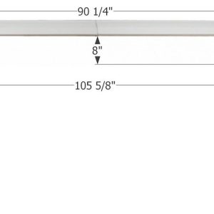 ICON Vehicle Dynamics Fender Skirt, Triple Axle, Fits Various Forest River Brands Including Sandpiper Sport – 01707