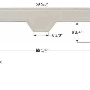 ICON Vehicle Dynamics Fender Skirt, Tandem Axle, Fits Various Kustum Koach Brands, 66-1/4 Inch Length X 14-3/4 Inch Height, Polar White – 01737