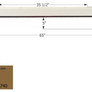 ICON Vehicle Dynamics Fender Skirt, Tandem Axle, Fits Various R-Vision Brands, 65 Inch Length X 9 Inch Height, Polar White, ABS Plastic – 01739