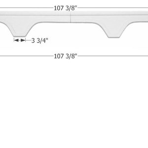 ICON Vehicle Dynamics Fender Skirt, Triple Axle, Fits Various Teton Homes Brands Including Prestige/ Royal – 01755