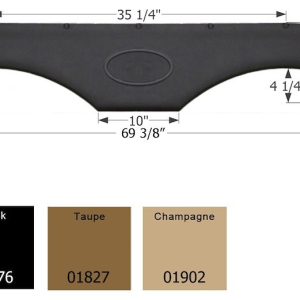 ICON Vehicle Dynamics Fender Skirt, Tandem Axle, Fits Various Brands Including Crossroads/ Dutchmen/ Forest River/ Keystone/ Palomino – 01776
