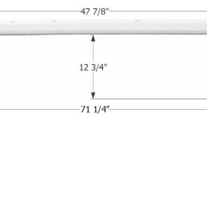ICON Vehicle Dynamics Fender Skirt, Tandem Axle, Fits Various Sunline Brands Including Solaris, 71-1/4 Inch Length X 16 Inch Height – 01784