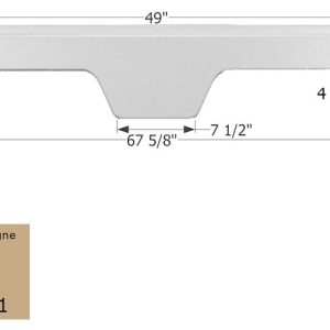 ICON Vehicle Dynamics Fender Skirt, Tandem Axle, Fits Various Gulfstream Brands Including Innsbruck/ Conquest – 01803
