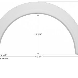 ICON Vehicle Dynamics Fender Skirt, Single Axle, Vehicle Fitment: Various Fleetwood Flair Class a Motorhomes Models – 01916