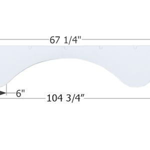 ICON Vehicle Dynamics Fender Skirt, Triple Axle – 01931