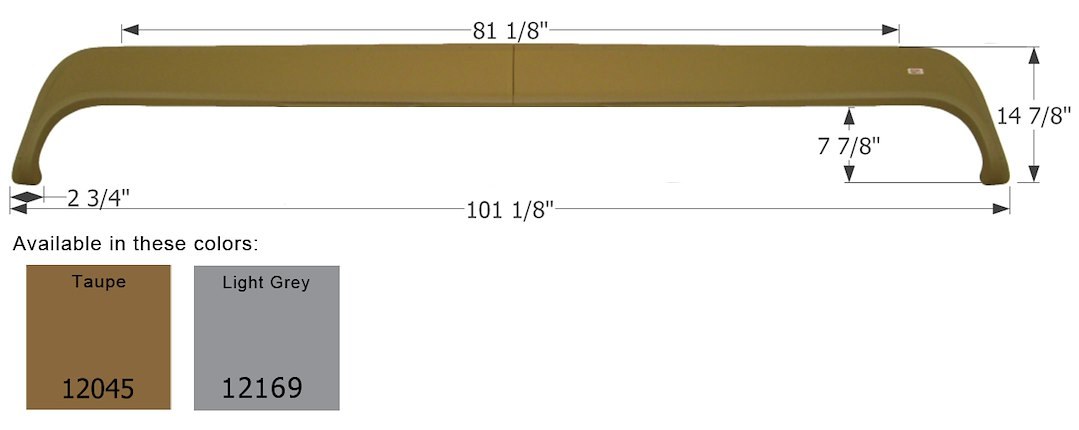 ICON Vehicle Dynamics Fender Skirt, Triple Axle, Fits Various Monaco and Holiday Rambler Brands Including Mkenzie Dune Chaser – 12045