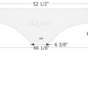 ICON Vehicle Dynamics Fender Skirt, Tandem Axle, Fits Various Jayco Brands Including Eagle, 66-1/8 Inch Length X 11 Inch Height, Polar White – 12185