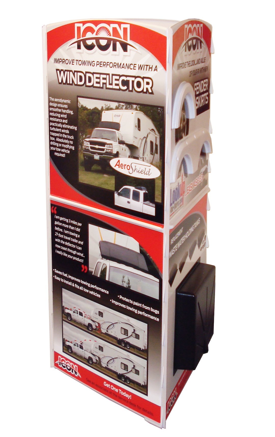 ICON Vehicle Dynamics Point of Purchase Display, Icon Tri Panel Display – 12200