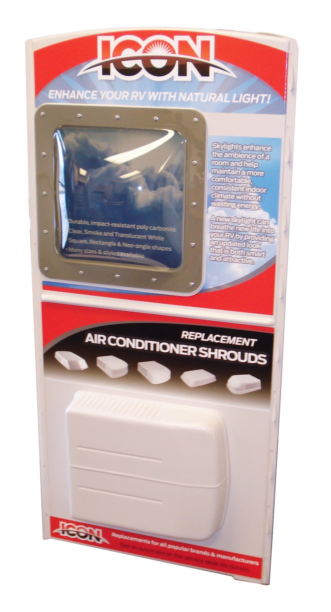 ICON Vehicle Dynamics Point of Purchase Display, Icon Tri Panel Display – 12200