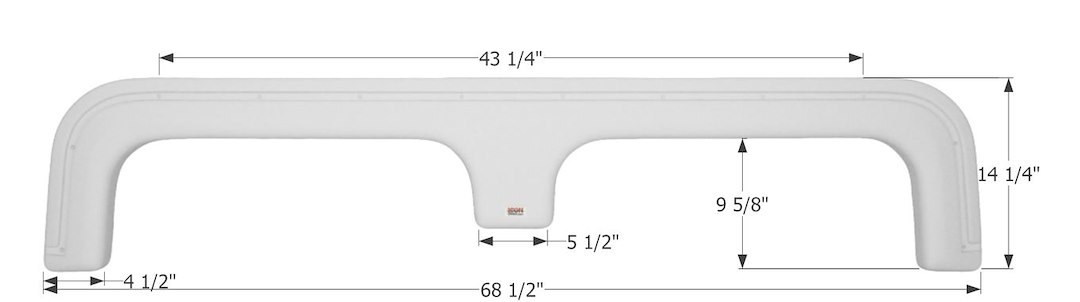 ICON Vehicle Dynamics Fender Skirt, Triple Axle, Fits Various Triple E Brands Including Topaz – 12294