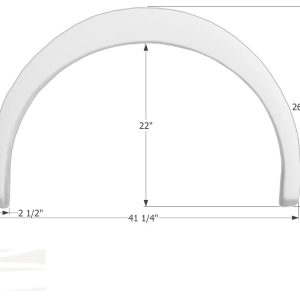 ICON Vehicle Dynamics Fender Skirt, Single Axle, Fits Various Coachmen Motorhomes Including Mirada – 12311