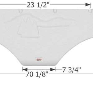 ICON Vehicle Dynamics Fender Skirt, Tandem Axle, Vehicle Fitment: Various Forest River Wildcat Models – 12314